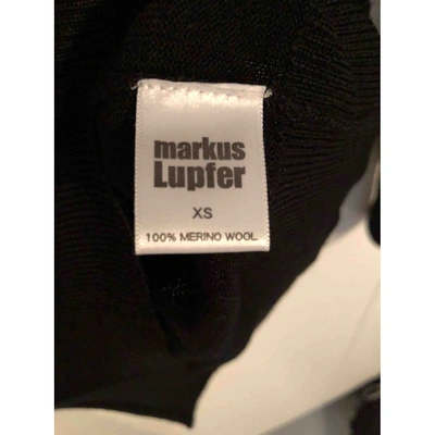 Pre-owned Markus Lupfer Wool Cardigan In Black