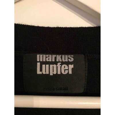 Pre-owned Markus Lupfer Wool Cardigan In Black