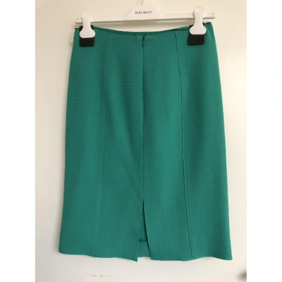 Pre-owned Nina Ricci Wool Mid-length Skirt In Green