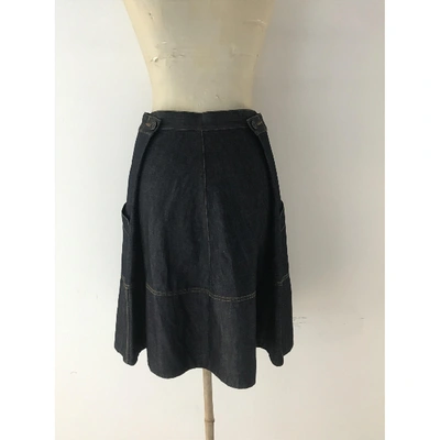 Pre-owned Marni Blue Denim - Jeans Skirt