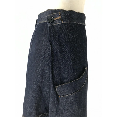 Pre-owned Marni Blue Denim - Jeans Skirt