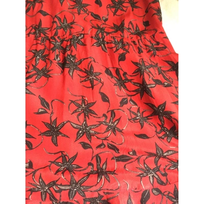 Pre-owned Zadig & Voltaire Silk Mid-length Dress In Red