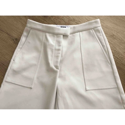 Pre-owned Msgm White Cotton Shorts