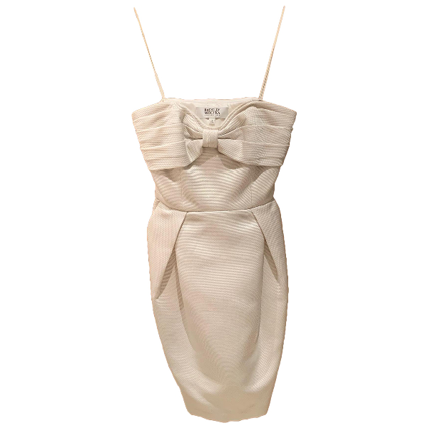 badgley mischka white dress