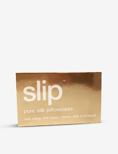 Shop Slip Gold Queen Silk Pillowcase 51cm X 76cm