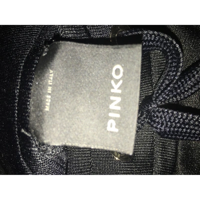 Pre-owned Pinko Straight Pants In Black