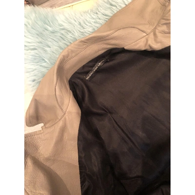 Pre-owned Balenciaga Grey Leather Jacket