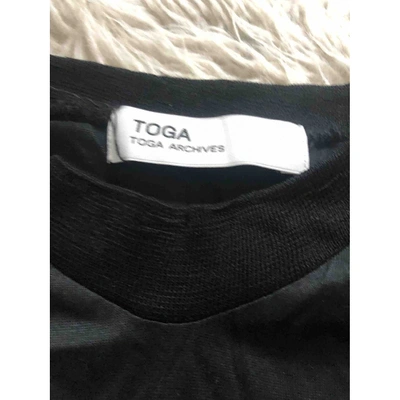 Pre-owned Toga Black Silk Tops