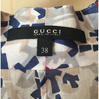 Pre-owned Gucci Multicolour Cotton Top