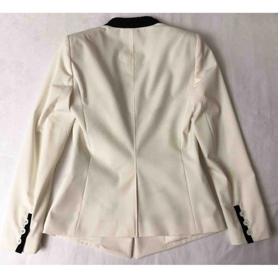 TRUSSARDI Pre-owned White Polyester Jacket
