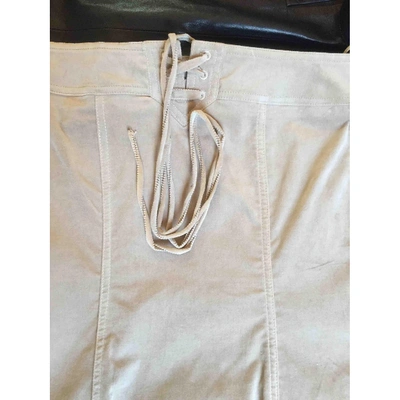 Pre-owned Gucci Mid-length Skirt In Beige