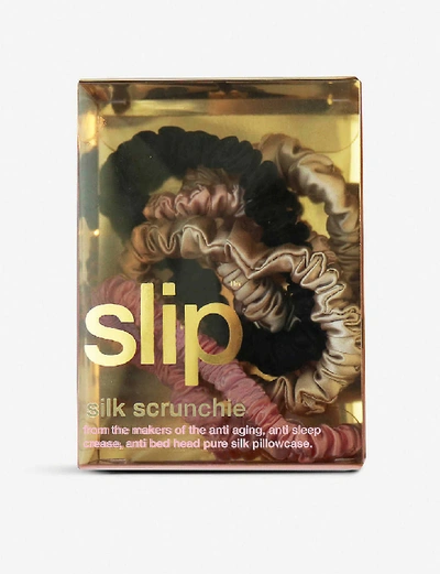 Shop Slip Multi Silk Scrunchies Pack Of Six