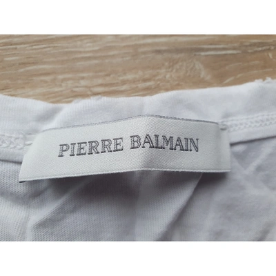 Pre-owned Pierre Balmain White Cotton  Top