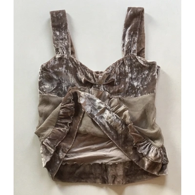 Pre-owned Manoush Camisole In Grey