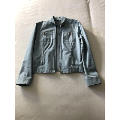 Pre-owned Fay Jacket In Turquoise