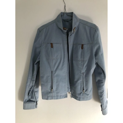 Pre-owned Fay Jacket In Turquoise