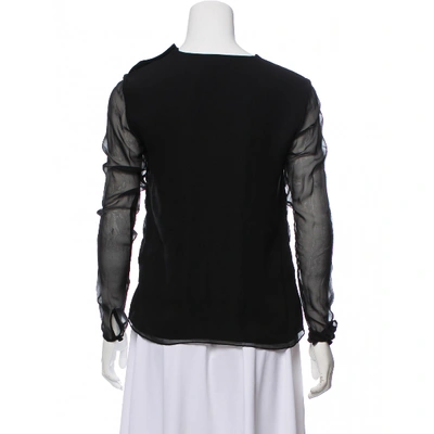 Pre-owned Adam Lippes Black Polyester Top