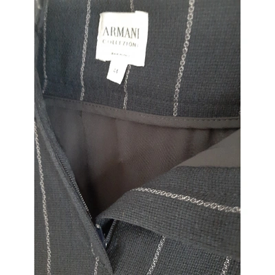 Pre-owned Armani Collezioni Skirt Suit In Black