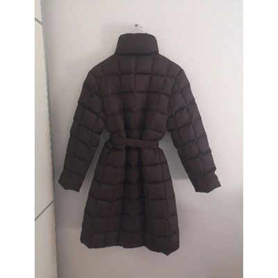 Pre-owned Moncler Long Brown Coat