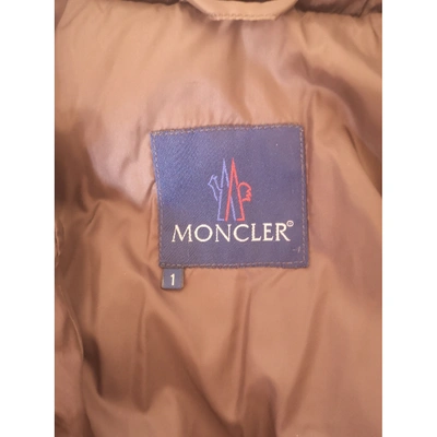 Pre-owned Moncler Long Brown Coat