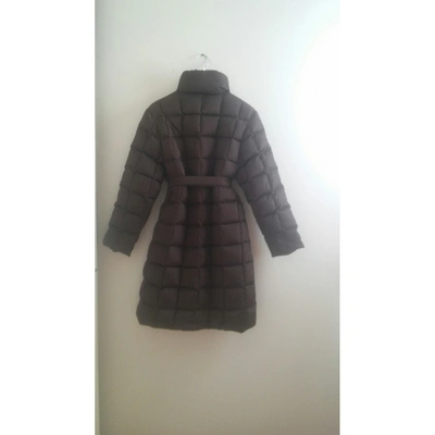 Pre-owned Moncler Long Brown Coat