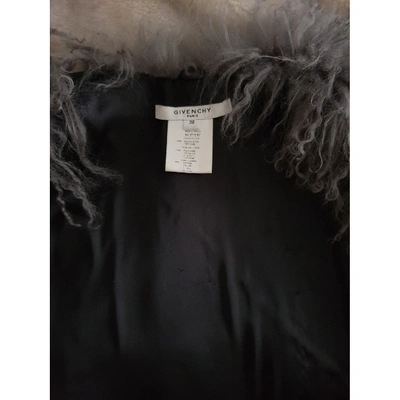 Pre-owned Givenchy Grey Mongolian Lamb Jacket