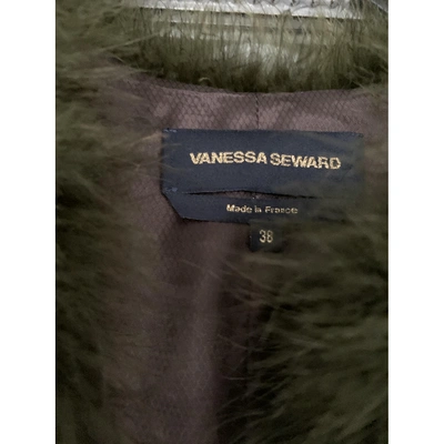 Pre-owned Vanessa Seward Green Fur Coat