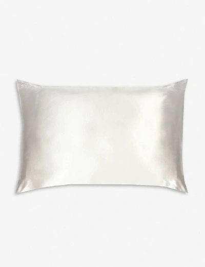 Shop Slip White Queen Silk Pillowcase 51cm X 76cm