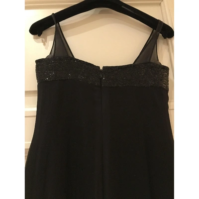 Pre-owned Amanda Wakeley Silk Mid-length Dress In Black