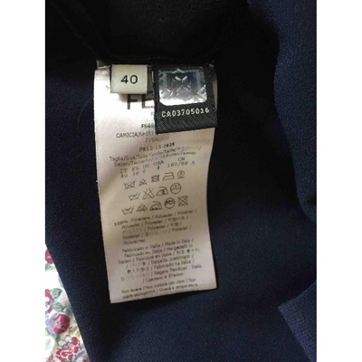 Pre-owned Fendi Blue Polyester Top