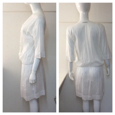 ALBERTA FERRETTI Pre-owned White Cotton Dress