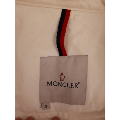 Pre-owned Moncler White Cotton Coats