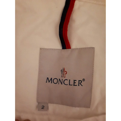 Pre-owned Moncler White Cotton Coats