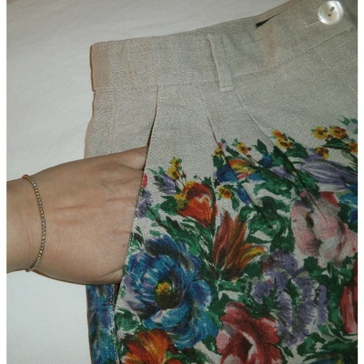 Pre-owned Dolce & Gabbana Cloth Mini Short In Multicolour
