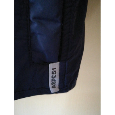 Pre-owned Aspesi Short Waistcoat In Blue
