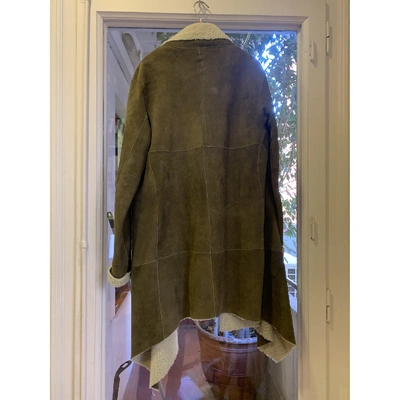 Pre-owned Swildens Brown Suede Coat