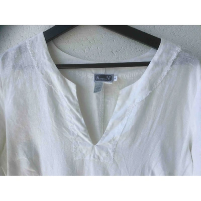 Pre-owned Kristensen Du Nord White Linen Dress