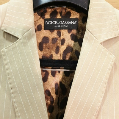 Pre-owned Dolce & Gabbana Beige Cotton Jacket