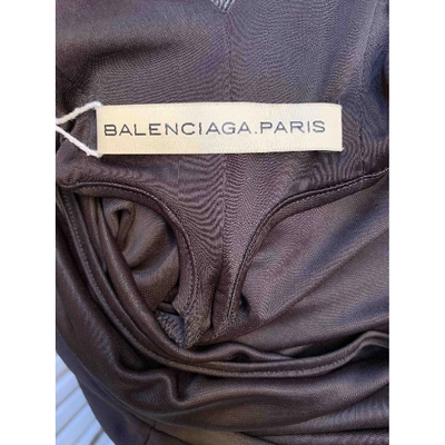 Pre-owned Balenciaga Mid-length Dress In Brown