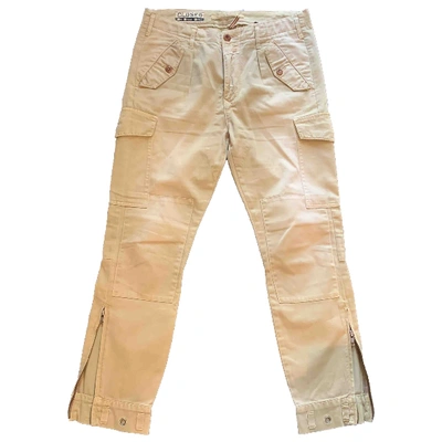 Pre-owned Closed Beige Cotton Trousers