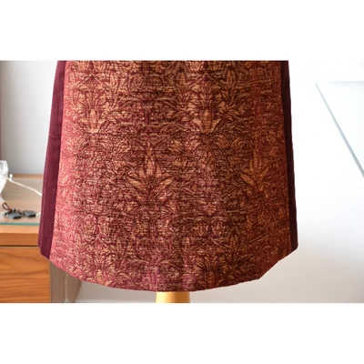 Pre-owned Alberta Ferretti Mid-length Skirt In Burgundy