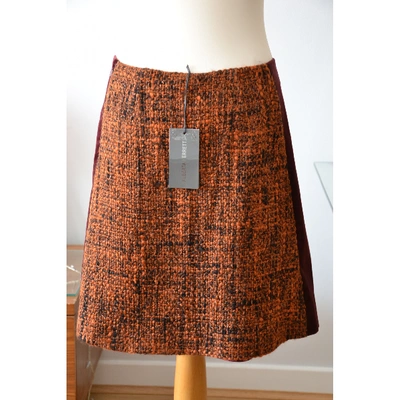 Pre-owned Alberta Ferretti Mid-length Skirt In Burgundy