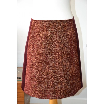 Pre-owned Alberta Ferretti Mid-length Skirt In Burgundy