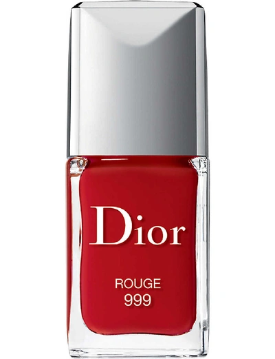 Shop Dior Rouge (red) Vernis Nail Polish 10ml