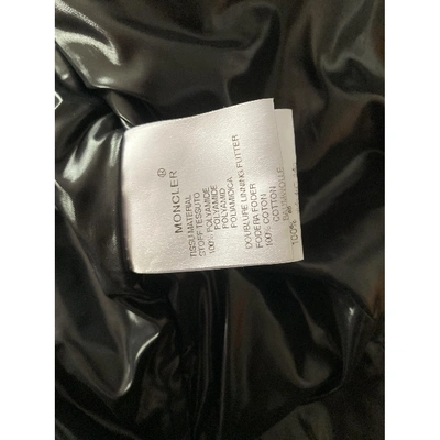 Pre-owned Moncler Black Polyester Leather Jackets