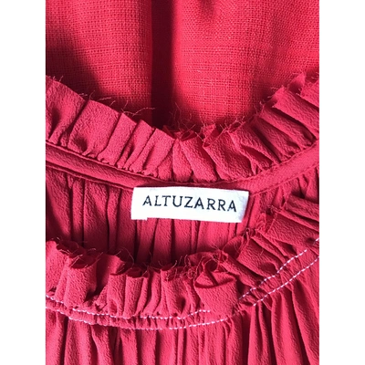 Pre-owned Altuzarra Red Linen Dress