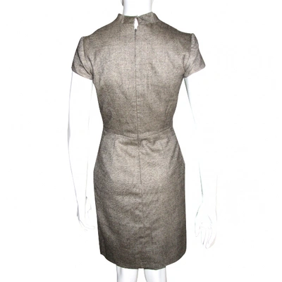 Pre-owned Escada Wool Mid-length Dress In Brown