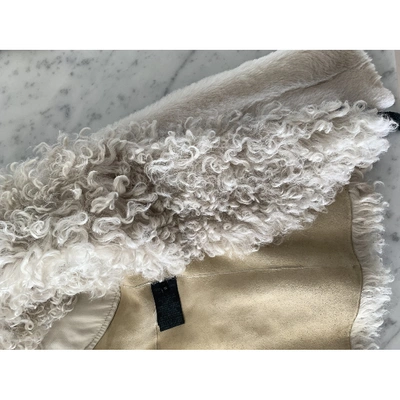 Pre-owned Isabel Marant White Shearling Jacket