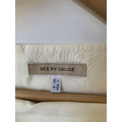 Pre-owned See By Chloé Silk Mini Skirt In Multicolour