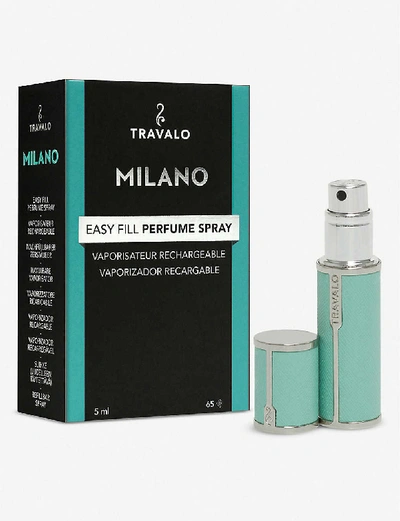 Shop Travalo Milano Refillable Perfume Bottle In Aqua